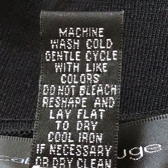 Cable & Gage Black Lace Up Stretch Knit Top - Picture 13 of 13